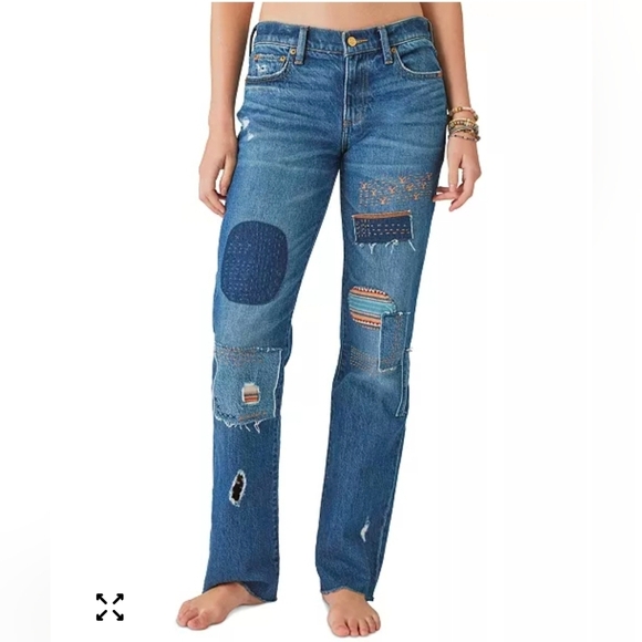 Lucky Brand Denim - ❤️ LUCKY BRAND × YELLOWSTONE EASY RIDER BOOTCUT PATCHWORK JEANS, 8 (29)